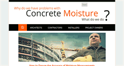 Desktop Screenshot of concretemoisture.com