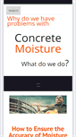 Mobile Screenshot of concretemoisture.com